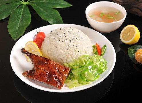 鸭腿卤饭图片素材下载 食品餐饮素材下的中国菜系图片素材